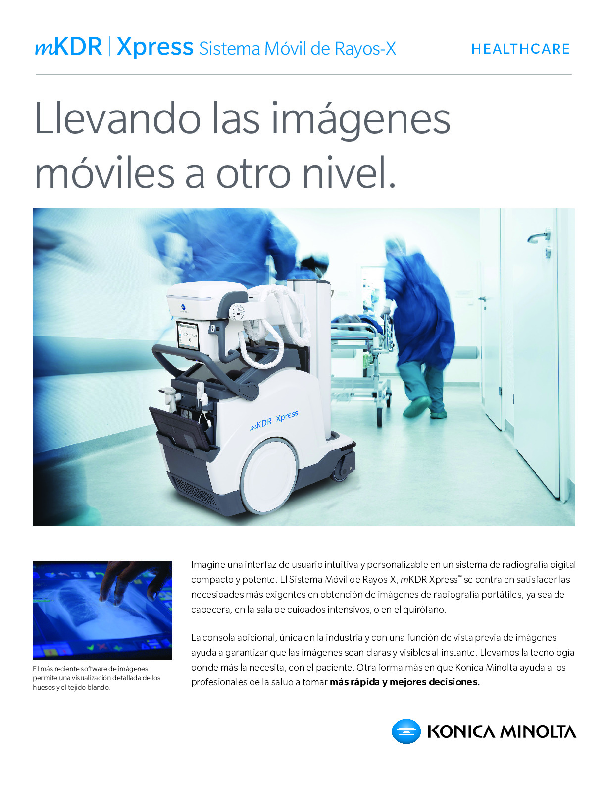 Mkdr Xpress Mobile X Ray System Spanish Konica Minolta Healthcare